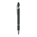 Stylus-pen van gerecycled aluminium, zwart