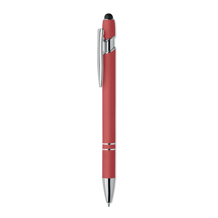 Stylus-pen van gerecycled aluminium, rood