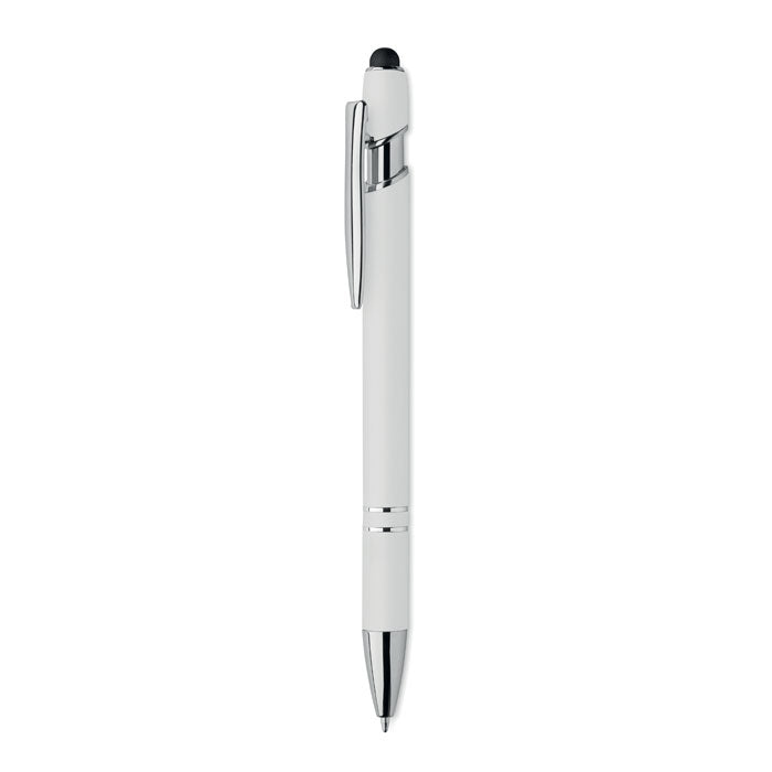 Stylus-pen van gerecycled aluminium, wit