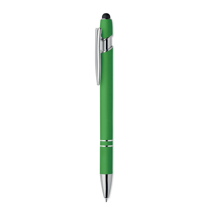 Stylus-pen van gerecycled aluminium, limoen
