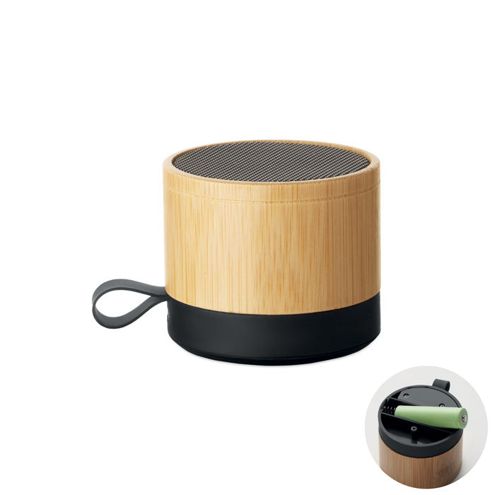 Draadloze speaker met bamboe behuizing, hout