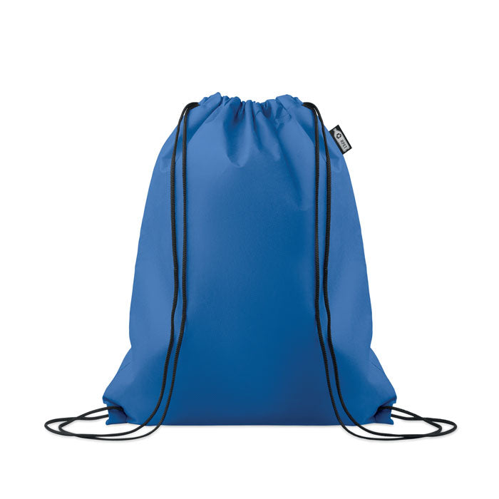Trekkoordtas van gerecycled non-woven materiaal, royal blauw