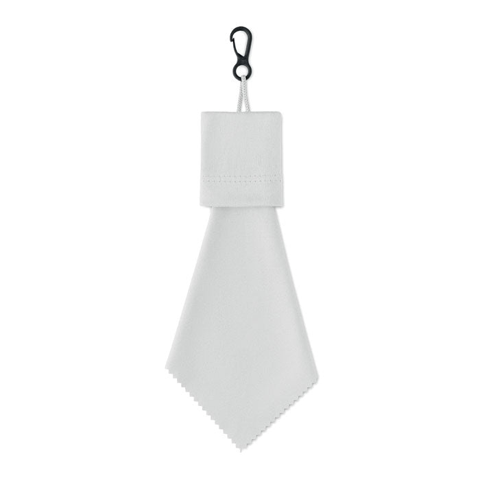 Reinigingsdoekje met opbergzakje, wit