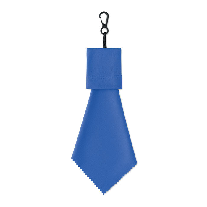 Reinigingsdoekje met opbergzakje, royal blauw