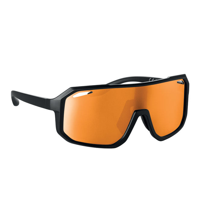 Sportieve zonnebril met spiegelglazen, oranje