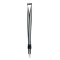 Reflecterend lanyard met veiligheidsclip, zwart