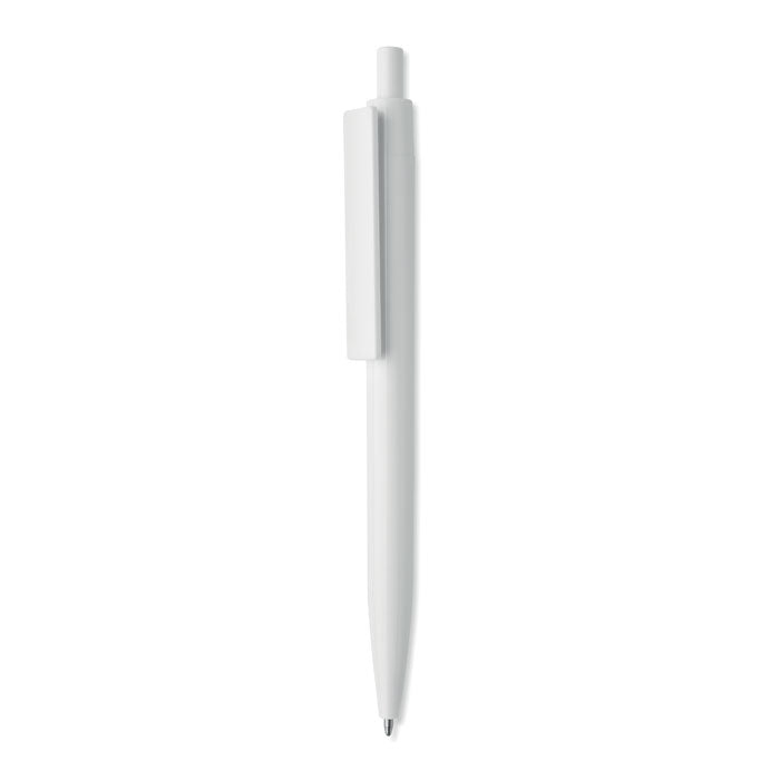 Eenvoudige pen van gerecycled kunststof, wit