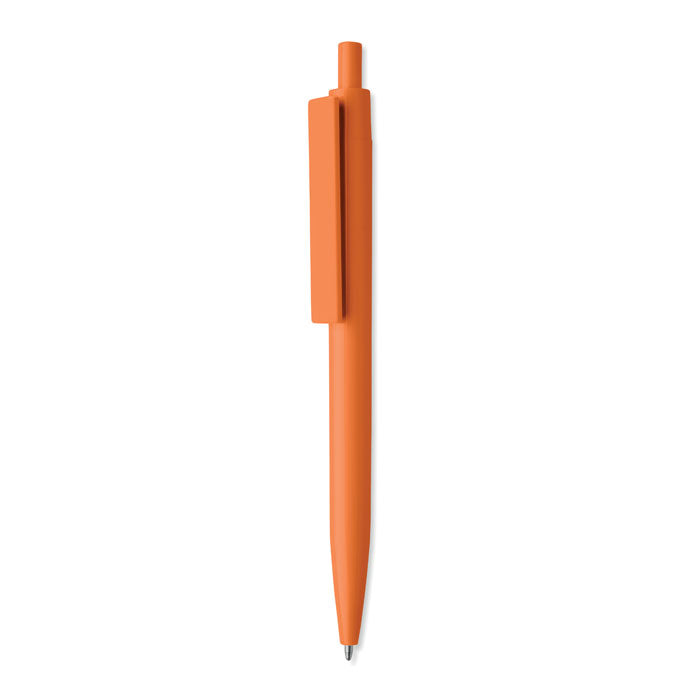 Eenvoudige pen van gerecycled kunststof, oranje