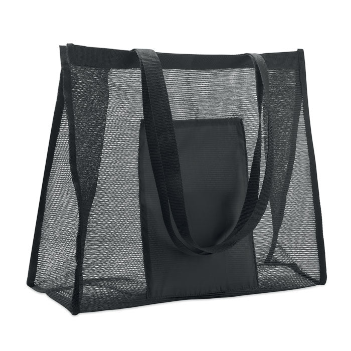 Boodschappentas van mesh en RPET, 20 liter, zwart