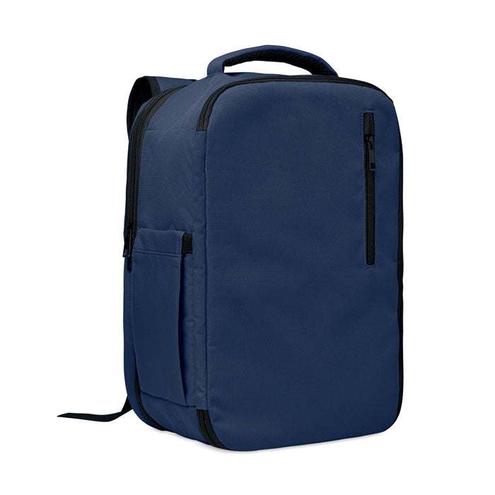 Handbagage rugzak met 180 graden opening, blauw