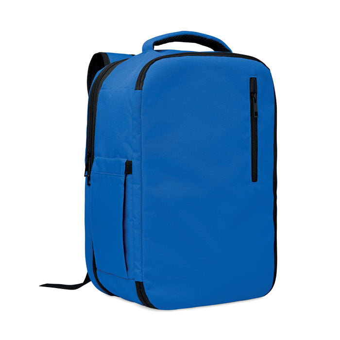 Handbagage rugzak met 180 graden opening, royal blauw