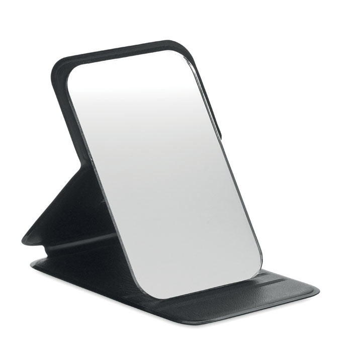 Opvouwbare zakspiegel in etui, zwart
