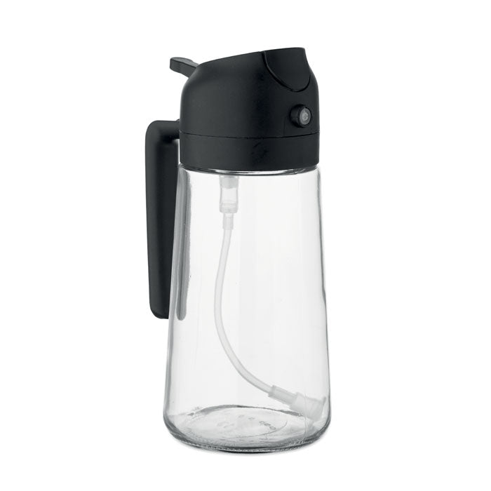2-in-1 oliedispenser en verstuiver, 450 ml, zwart
