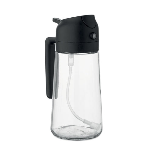 2-in-1 oliedispenser en verstuiver, 450 ml, zwart