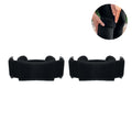 Set van 2 sport-kniebandages, zwart