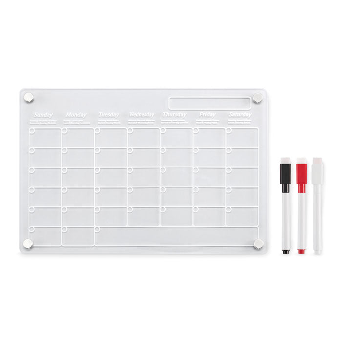 Magnetische maandplanner, A4-formaat, transparant