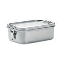 Lunchbox van gerecycled roestvrij staal, 750 ml, mat zilver