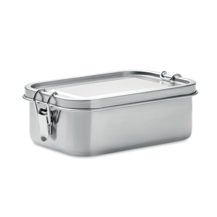 Lunchbox van gerecycled roestvrij staal, 750 ml, mat zilver
