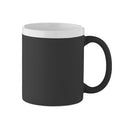Keramische mok met matte buitenkant, 300 ml, zwart
