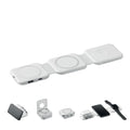 Magnetisch oplaadstation, 3 laadpunten, wit