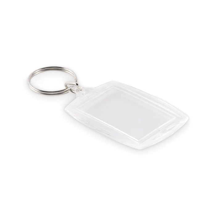 Acryl sleutelhanger met foto-inlay, transparant