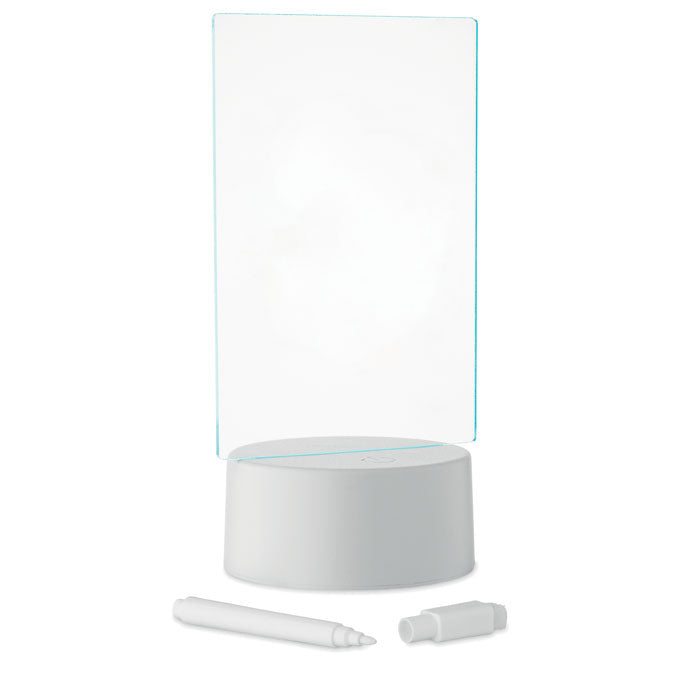 LED-memobord met kleurveranderend licht, wit