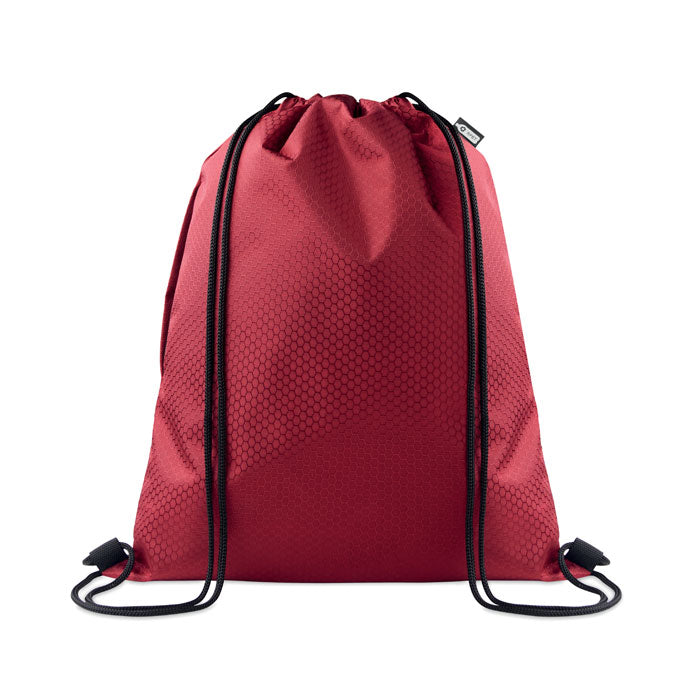 Trekkoordtas van gerecycled polyester, 4,5 liter, bordeaux
