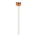 Houten potlood met diervormige gum, wit
