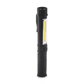Magnetische LED-zaklamp met clip, zwart