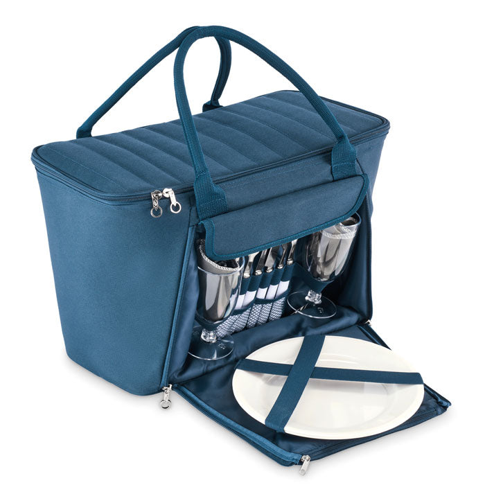 Picknickkoeltas voor 2 personen, 18 liter, blauw