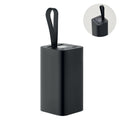 Powerbank van gerecycled aluminium, 20.000 mAh, zwart