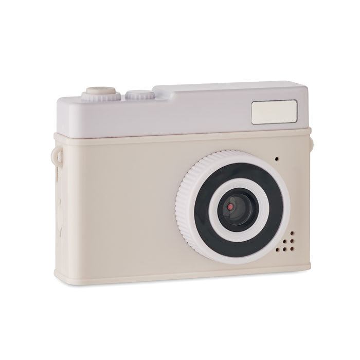 Digitale camera met LCD-scherm, beige