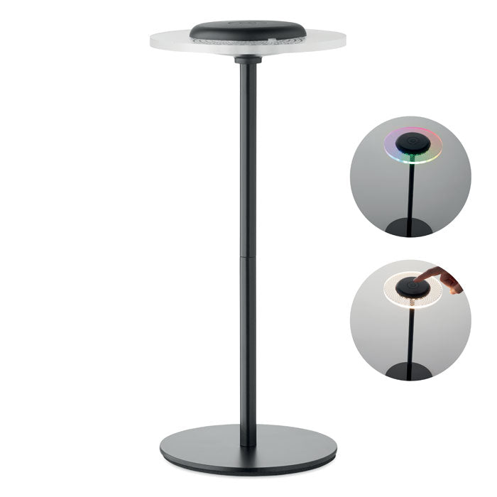 Oplaadbare RGB-tafellamp, zwart