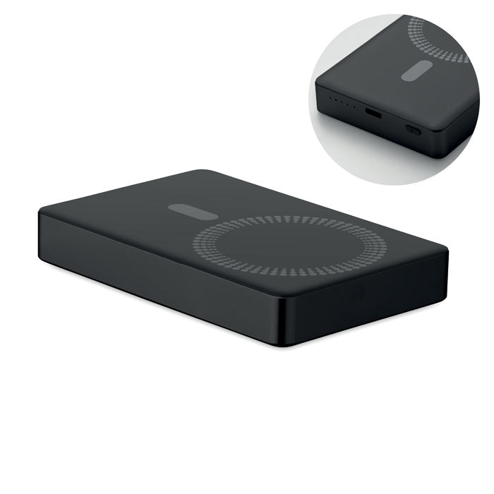 Magnetische powerbank, 10.000 mAh, zwart