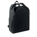 Rolltop laptoprugzak, 15 inch, zwart