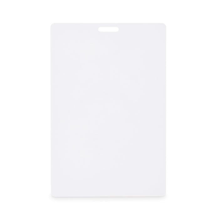 Badgehouder voor lanyard, 120 x 80 mm, wit