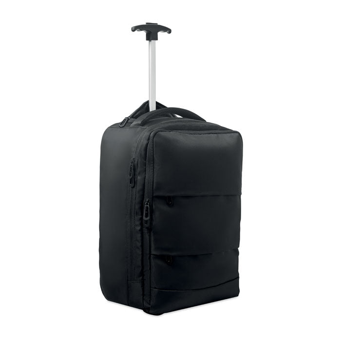 Rugzak-trolley met laptop- en koelvak, zwart