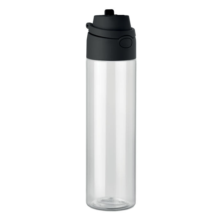 Fles van gerecycled kunststof, 700 ml, zwart