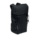 Rugzak met reflecterende strepen, 15 liter, zwart