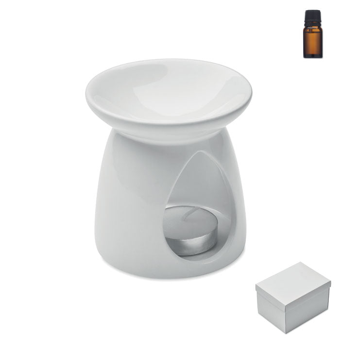 Keramische aromabrander set, wit