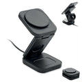 3-in-1 opvouwbaar oplaadstation, zwart