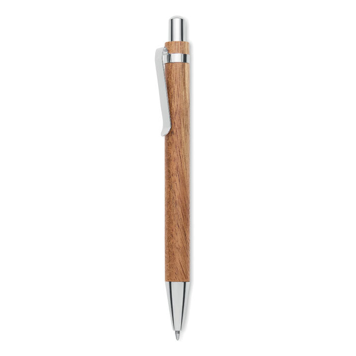 Balpen van acaciahout met drukknop, hout