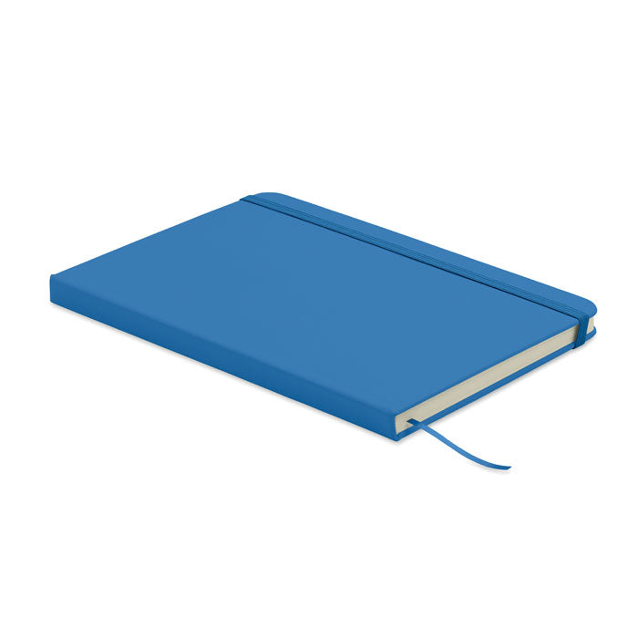 A5-notitieboek met kaft van gerecycled kunstleer, royal blauw