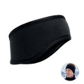Zachte fleece hoofdband, zwart