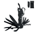 13-in-1 zakmes met etui, zwart