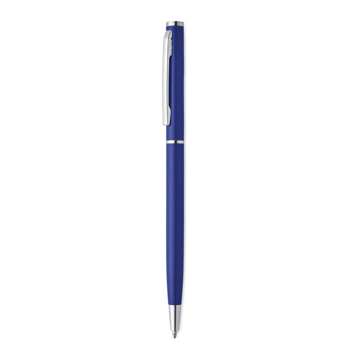 Balpen van gerecycled aluminium, blauw
