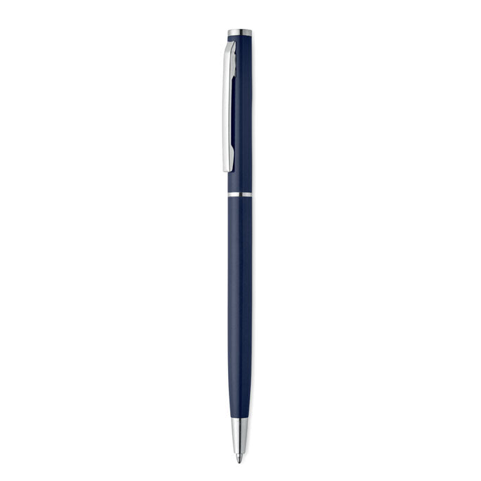 Balpen van gerecycled aluminium, marineblauw