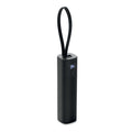 Powerbank van gerecycled aluminium, 5000 mAh, zwart