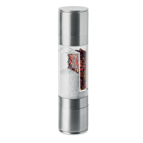 2-in-1 zout- en pepermolen, zilver