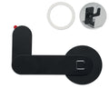 Magnetische telefoonhouder van aluminium, zwart